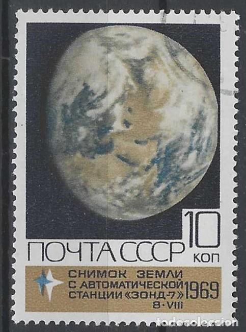 Sellos: UNI&Oacute;N SOVI&Eacute;TICA 1969 - LANZAMIENTO DE LA SONDA LUNAR &rdquo;ZOND-VII&rdquo; - USADO