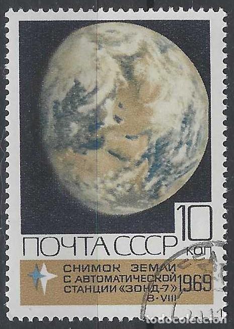 Sellos: UNI&Oacute;N SOVI&Eacute;TICA 1969 - LANZAMIENTO DE LA SONDA LUNAR &rdquo;ZOND-VII&rdquo; - USADO