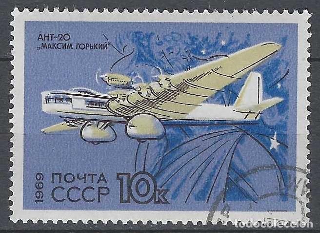 Sellos: UNI&Oacute;N SOVI&Eacute;TICA 1969 - AVIONES - USADO