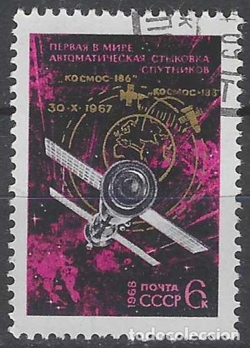 Sellos: UNI&Oacute;N SOVI&Eacute;TICA 1968 - ESPACIO - USADO