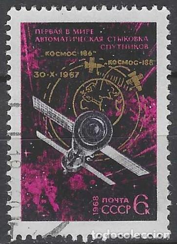 Sellos: UNI&Oacute;N SOVI&Eacute;TICA 1968 - ESPACIO - USADO