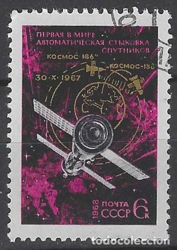 Sellos: UNI&Oacute;N SOVI&Eacute;TICA 1968 - ESPACIO - USADO