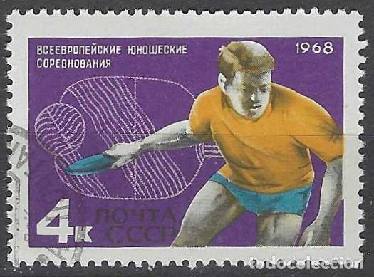 Sellos: UNI&Oacute;N SOVI&Eacute;TICA 1968 - DEPORTES - USADO