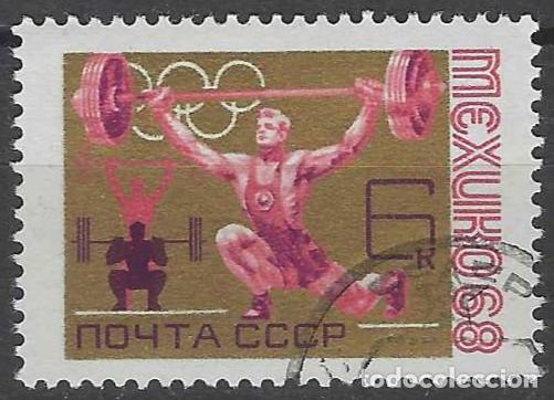 Sellos: UNI&Oacute;N SOVI&Eacute;TICA 1968 - DEPORTES - USADO