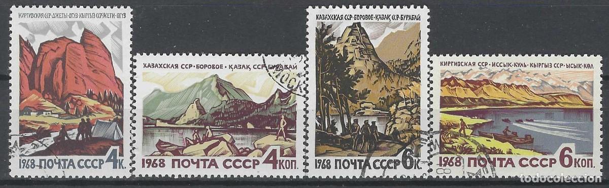 Sellos: UNI&Oacute;N SOVI&Eacute;TICA 1968 - SANATORIOS DE KAZAKST&Aacute;N Y KIRJIZIST&Aacute;N, S.COMPLETA - USADOS