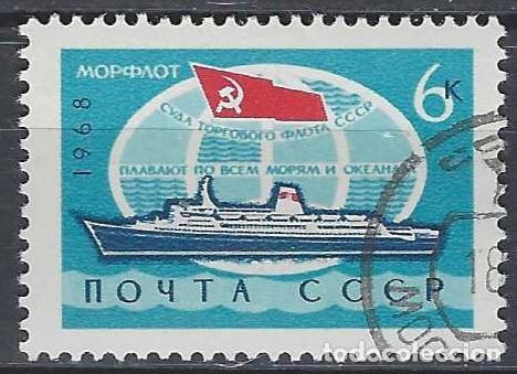 Sellos: UNI&Oacute;N SOVI&Eacute;TICA 1968 - BARCOS - USADO