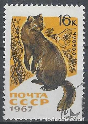 Sellos: UNI&Oacute;N SOVI&Eacute;TICA 1967 - FAUNA, VIS&Oacute;N EUROPEO - USADO