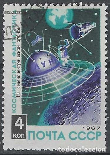 Sellos: UNI&Oacute;N SOVI&Eacute;TICA 1967 - ESPACIO - USADO