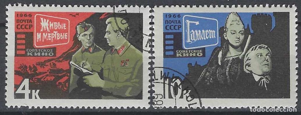 Sellos: UNI&Oacute;N SOVI&Eacute;TICA 1966 - CINE SOVI&Eacute;TICO, S.COMPLETA - USADOS