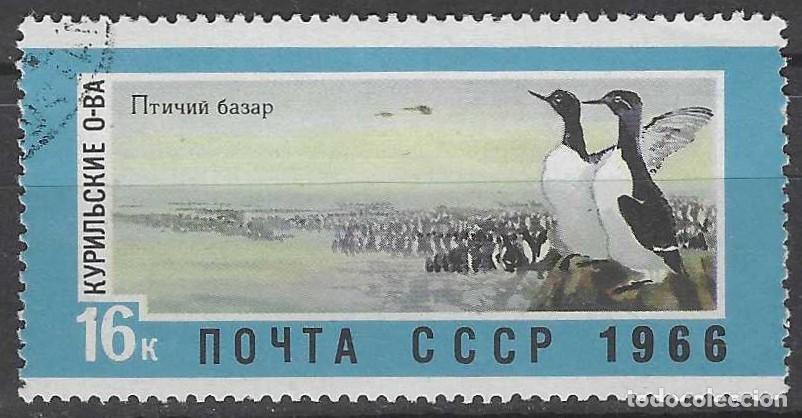 Sellos: UNI&Oacute;N SOVI&Eacute;TICA 1966 - TERRITORIOS DEL ESTE, COLONIAS DE AVES EN LAS ISLAS KURILES - USADO