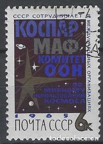 Sellos: UNI&Oacute;N SOVI&Eacute;TICA 1965 - ESPACIO - USADO