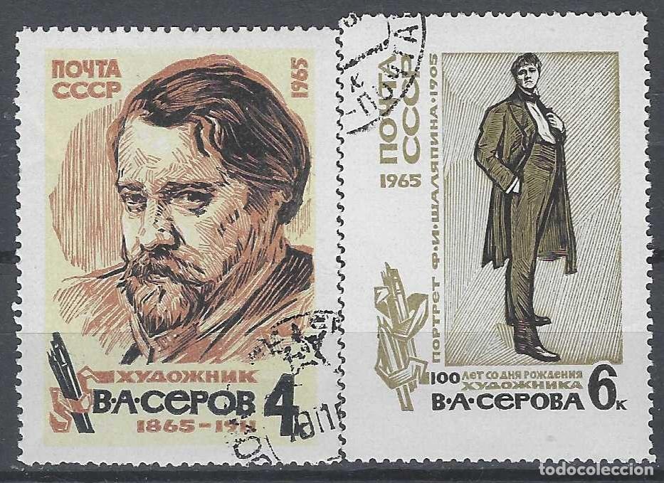 Sellos: UNI&Oacute;N SOVI&Eacute;TICA 1965 - CENTENARIO DEL NACIMIENTO DE V. ALEKS&Aacute;NDROVICH SEROV , S.COMPLETA - USADOS