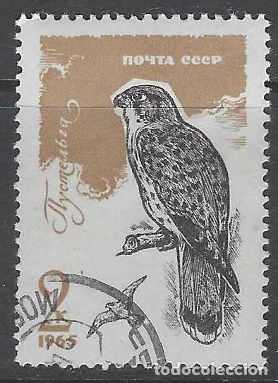 Sellos: UNI&Oacute;N SOVI&Eacute;TICA 1965 - FAUNA, AVES DE PRESA, C&Eacute;RNICALO VULGAR - USADO