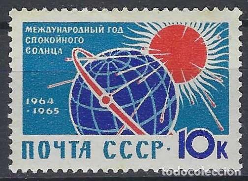 Sellos: UNI&Oacute;N SOVI&Eacute;TICA 1964 - A&Ntilde;O INTERNACIONAL DEL SOL EN CALMA - MH*