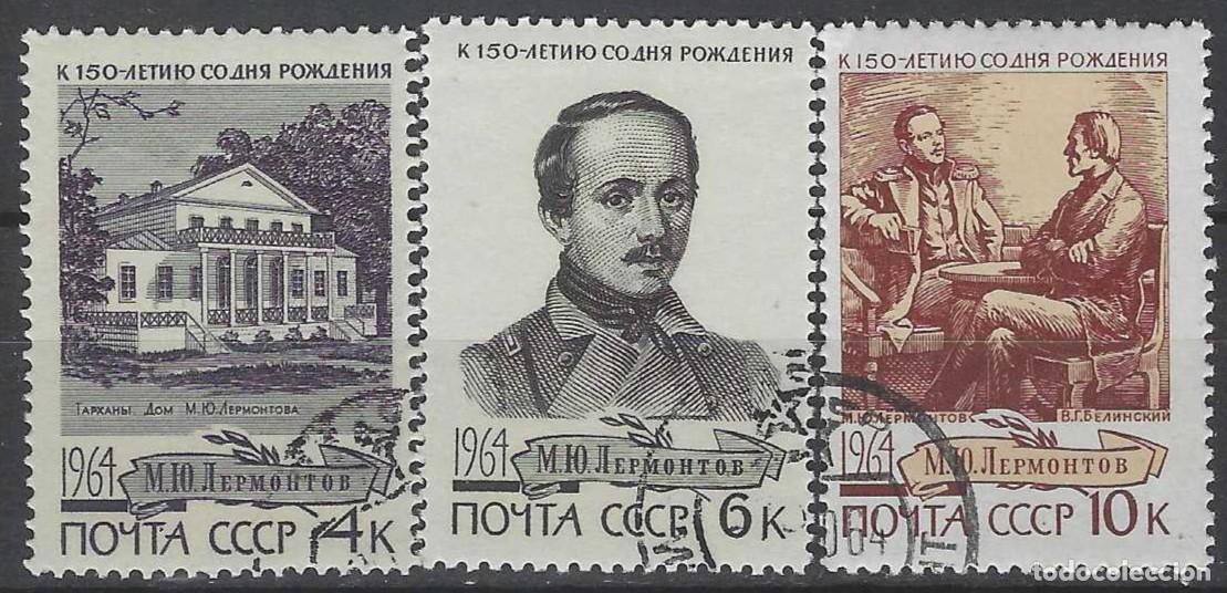 Sellos: UNI&Oacute;N SOVI&Eacute;TICA 1964 - 150&ordm; ANIV. DEL NACIMIENTO DE M.YU. LERMONTOV, S.COMPLETA - USADOS