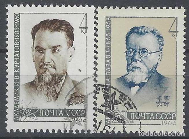 Sellos: UNI&Oacute;N SOVI&Eacute;TICA 1963 - ACAD&Eacute;MICOS, S.COMPLETA - USADOS