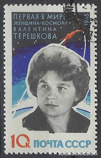Sellos: UNI&Oacute;N SOVI&Eacute;TICA 1963 - ESPACIO, V.V. TERESHKOVA - USADO