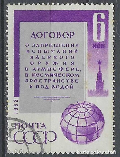 Sellos: UNI&Oacute;N SOVI&Eacute;TICA 1963 - USADO - Foto 1