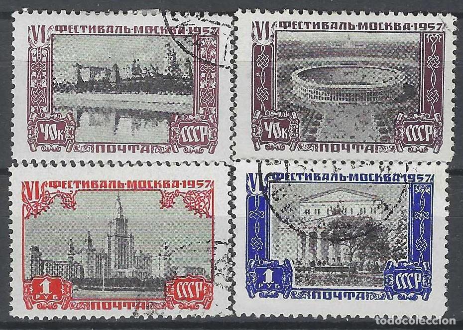 Sellos: UNI&Oacute;N SOVI&Eacute;TICA 1957 - 3&ordm; JUEGOS INTERNACIONALES DE LA JUVENTUD, S. COMPLETA - USADOS