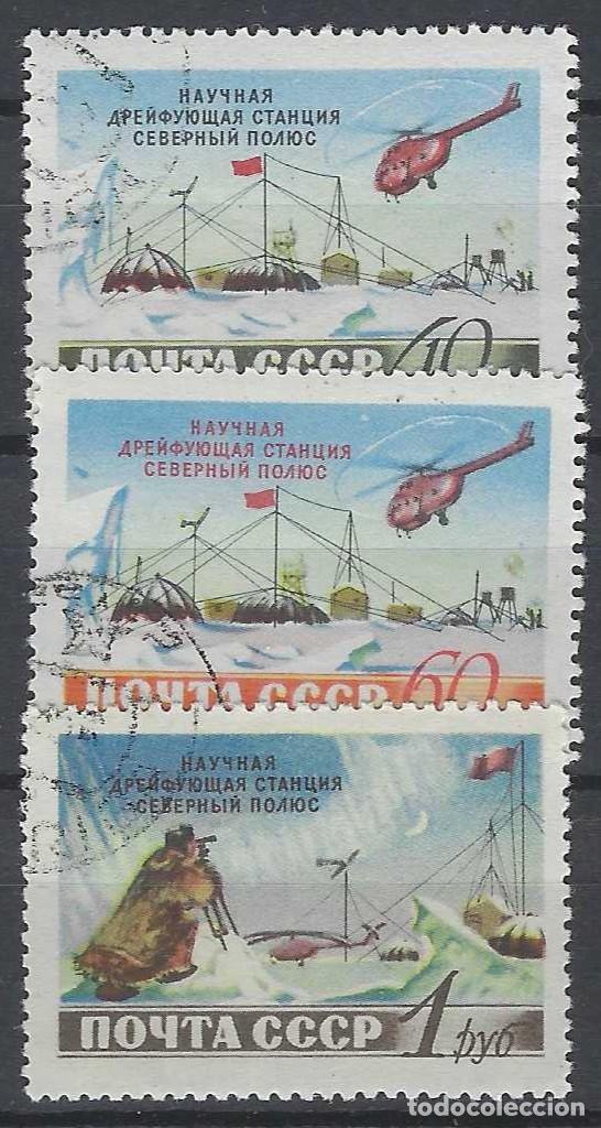 Sellos: UNI&Oacute;N SOVI&Eacute;TICA 1955 - ESTACI&Oacute;N CIENT&Iacute;FICA &rdquo;POLO NORTE&rdquo;, S.COMPLETA - USADOS