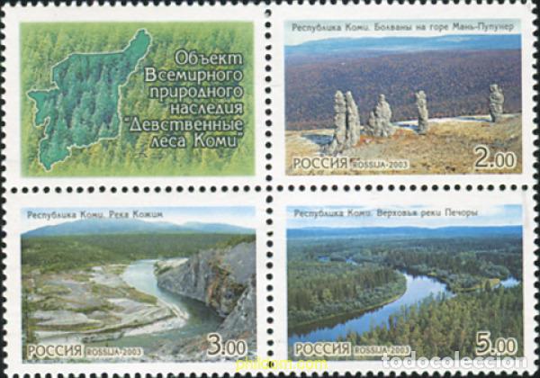 Sellos: 131940 MNH RUSIA 2003 PATRIMONIO NATURAL