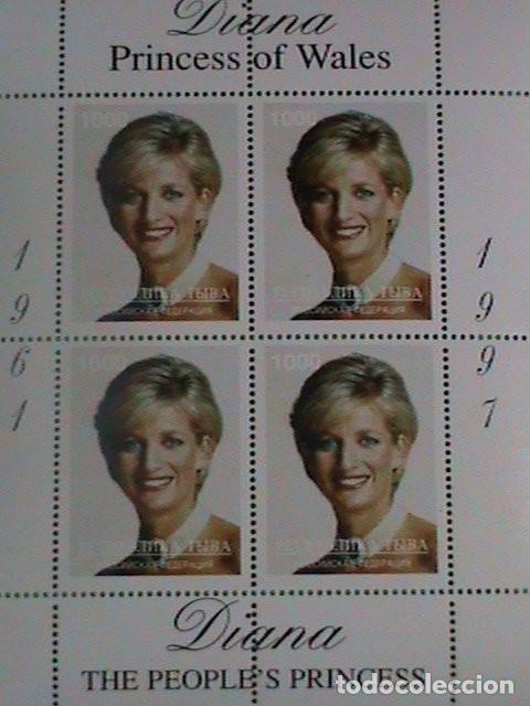 Sellos: TUVA TOUVA 1997 SHEET MNH PRINCESA DIANA REALEZA ROYALTY