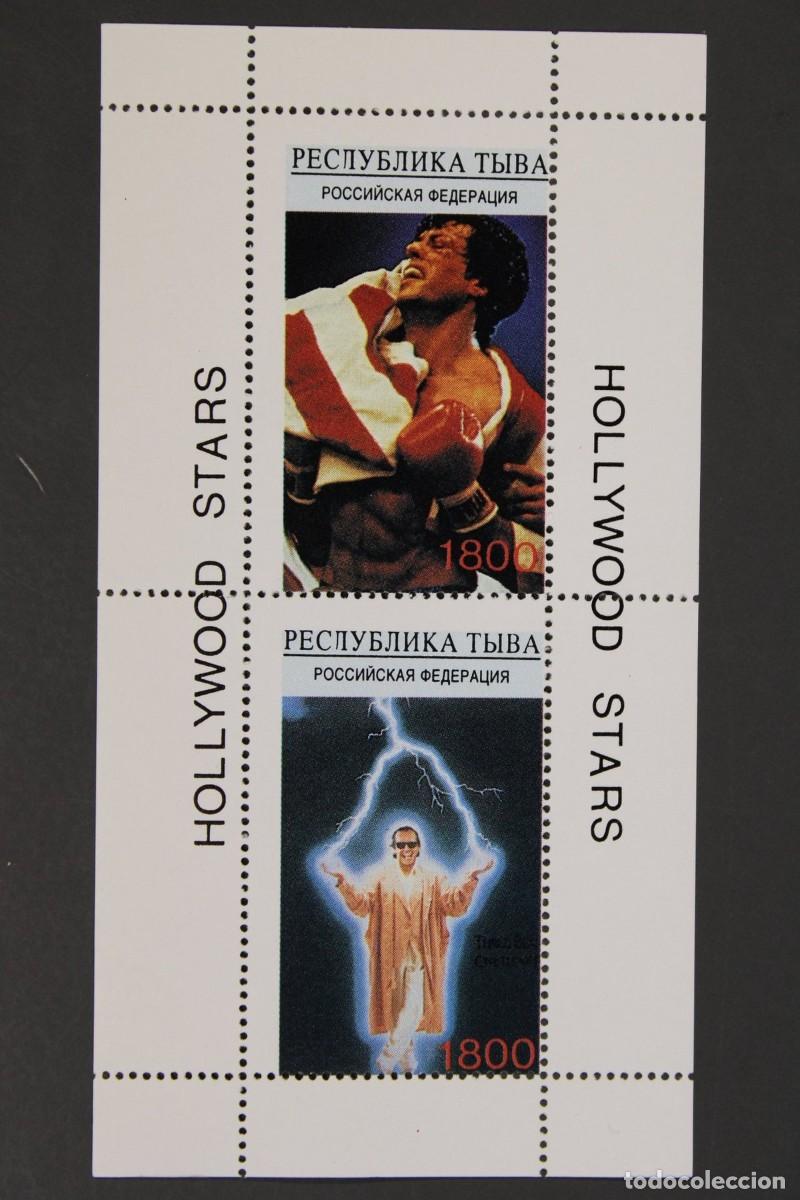 Sellos: TUVA TOUVA 1996 SHEET MNH HOLLYWOOD STARS ESTRELLAS DE CINE CINEMA