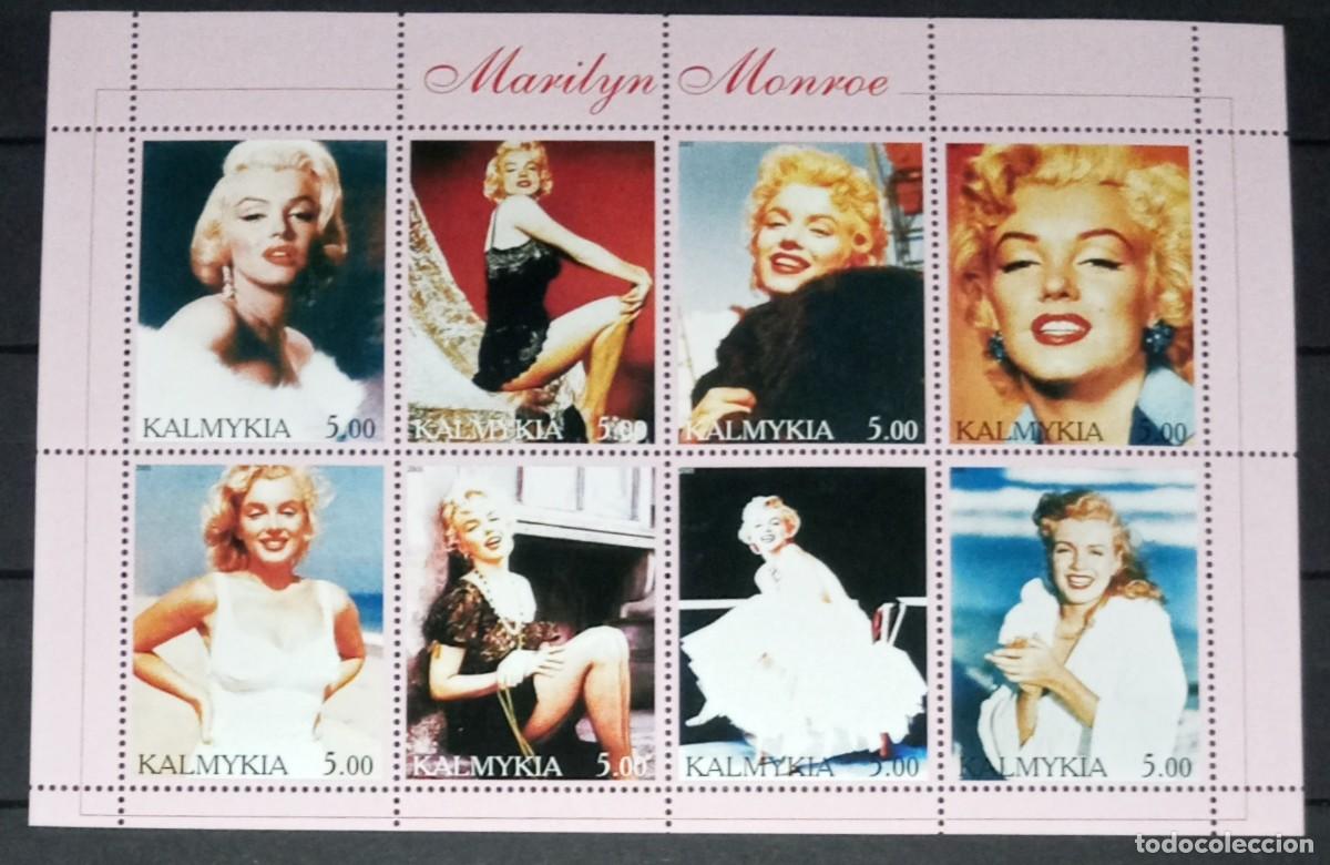 Sellos: KALMYKIA 2001 SHEET MNH MARILYN MONROE CINE CINEMA ACTRICES ACTRESSES