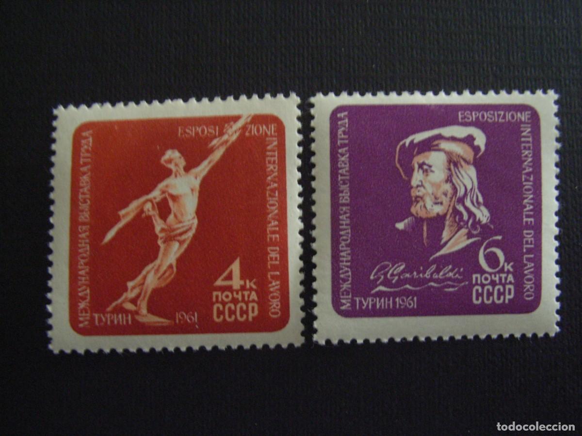 Sellos: RUSIA N&ordm; YVERT 2413/4*** A&Ntilde;O 1961. EXPOSICION INTERNACIONAL DEL TRABAJO, EN TURIN