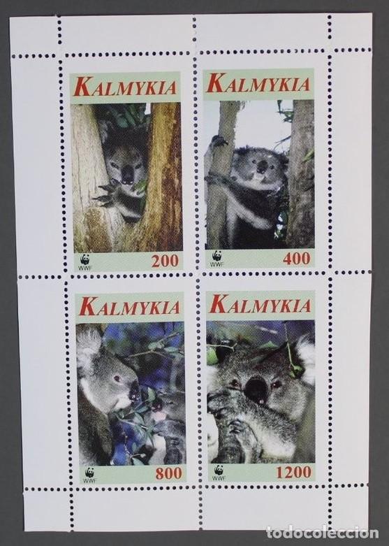 Sellos: KALMYKIA 1998 SHEET MNH WWF FAUNA MAMIFEROS KOALAS COALAS WILDLIFE