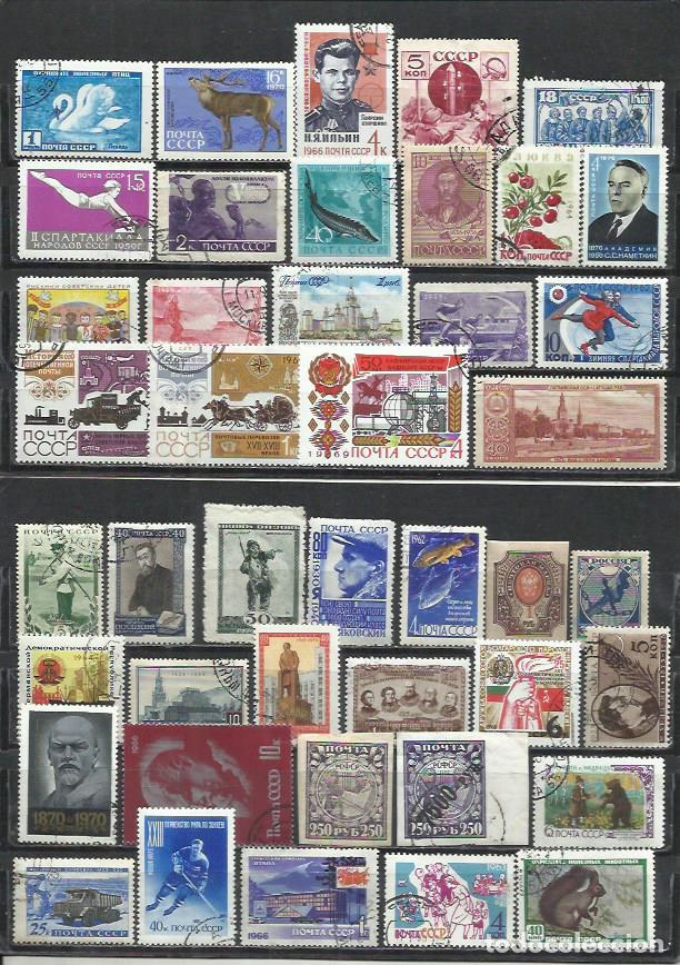 Sellos: R92S-LOTE SELLOS RUSIA, SIN TASAR, SIN REPETIDOS, IMAGEN REAL. U.R.S.S