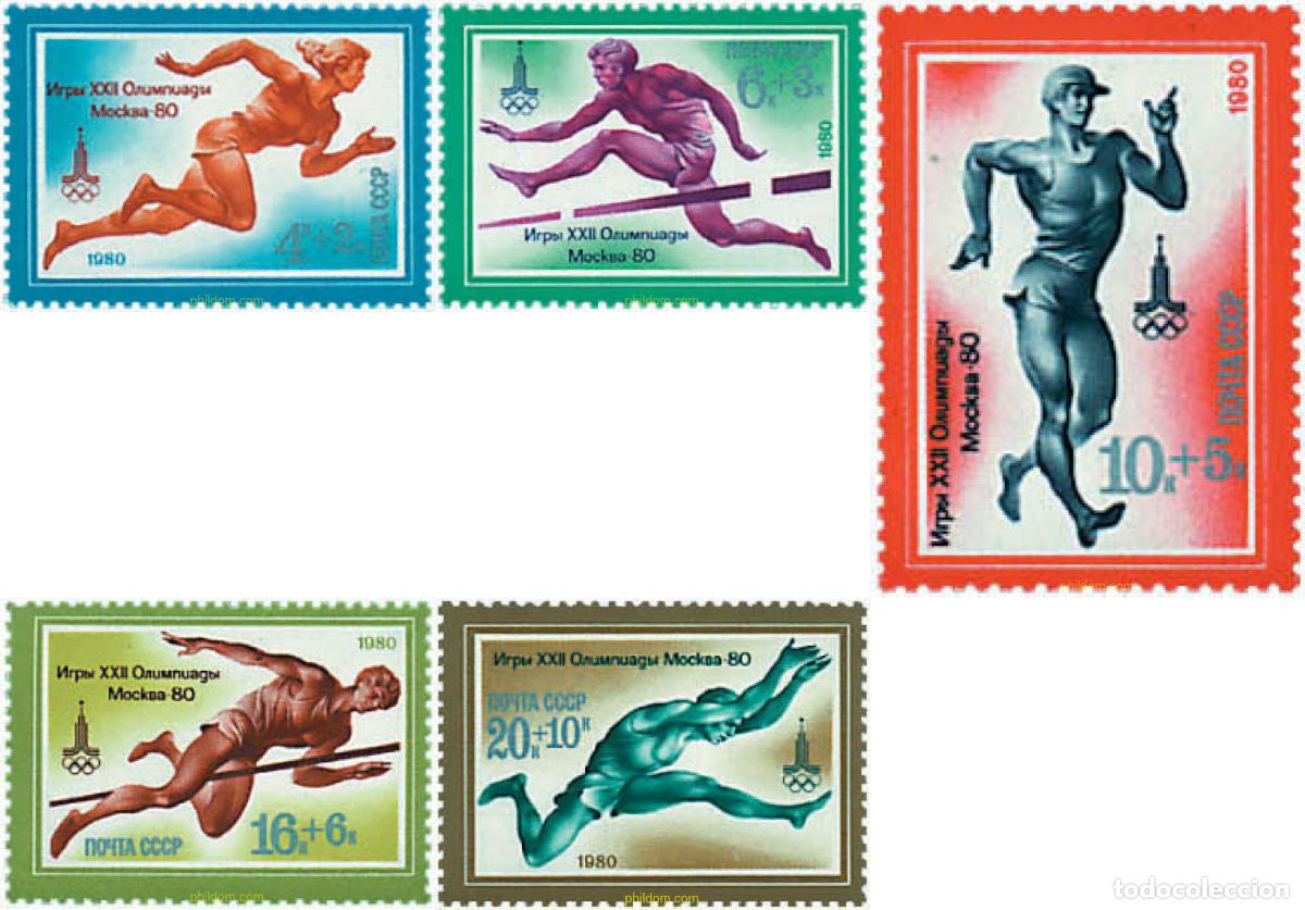 Sellos: 63430 MNH UNION SOVIETICA 1980 22 JUEGOS OLIMPICOS VERANO MOSCU 1980