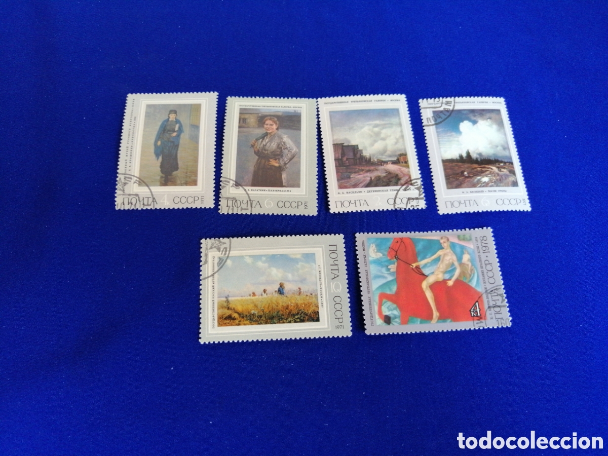 Sellos: PINTURA LOTE SELLOS RUSOS (MATASELLADOS)