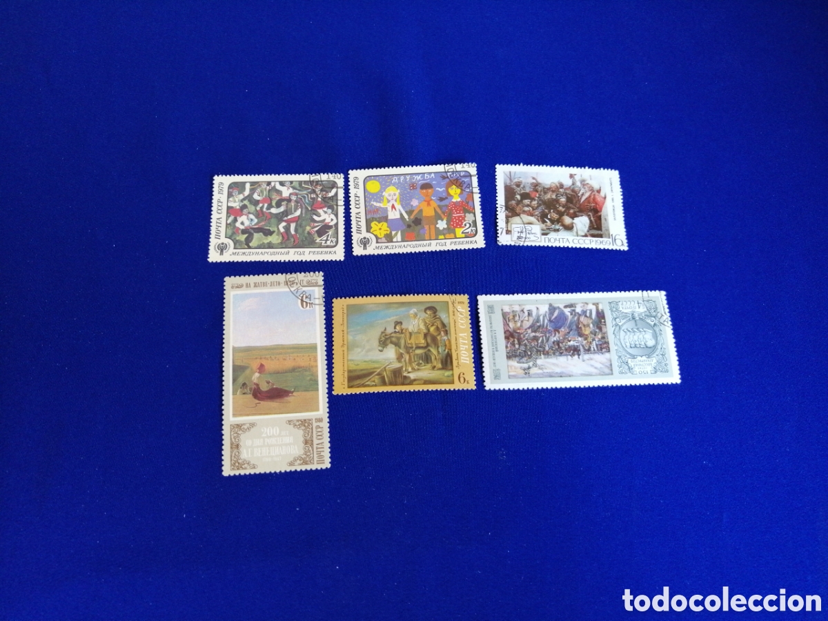 Sellos: PINTURA LOTE SELLOS RUSOS (MATASELLADOS)