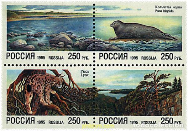 Sellos: 5599 MNH RUSIA 1995 PROTECCION DE LA NATURALEZA