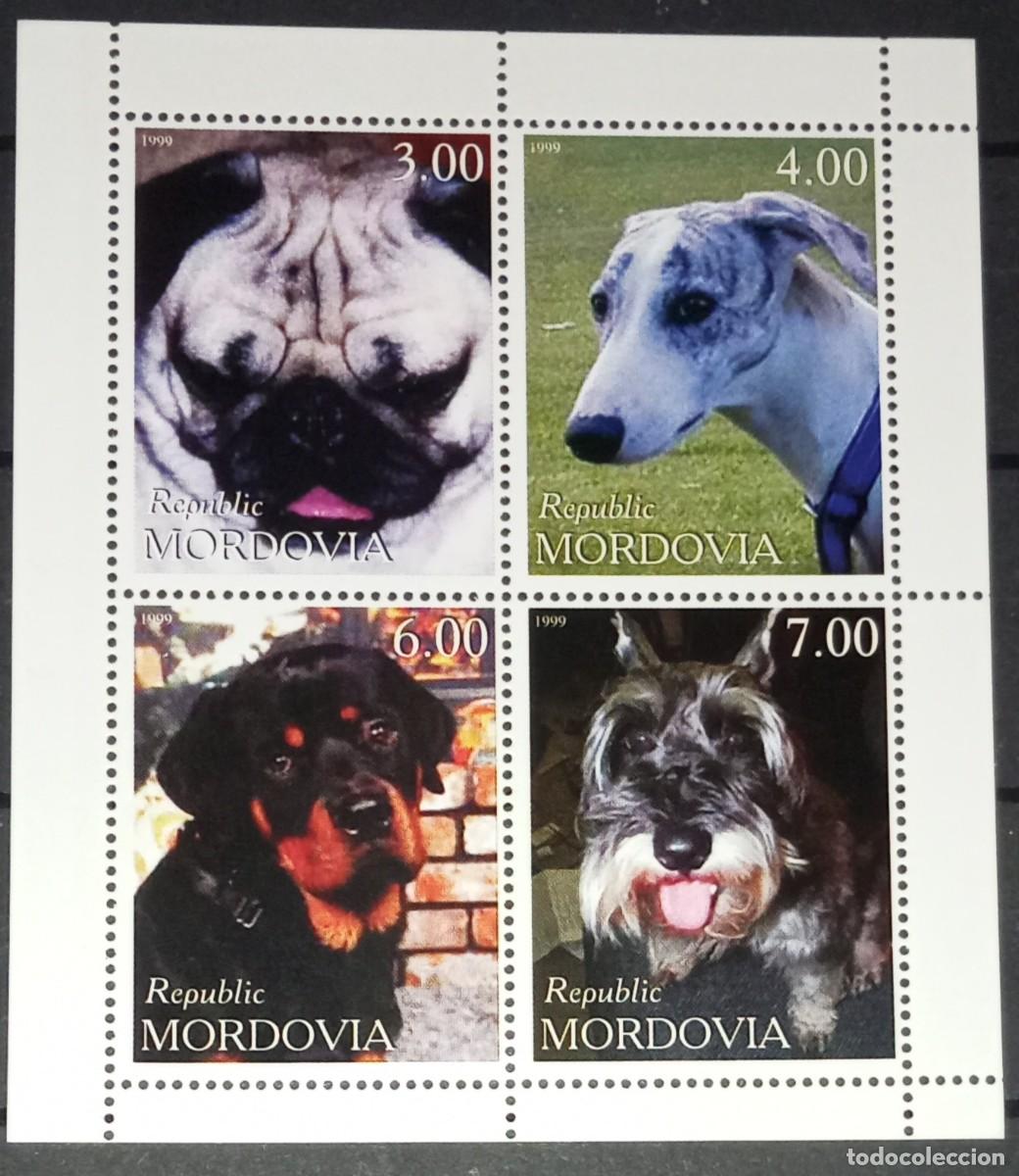 Timbres: MORDOVIA 1999 SHEET MNH DOGS CHIENS PERROS HUNDEN CANI CAES