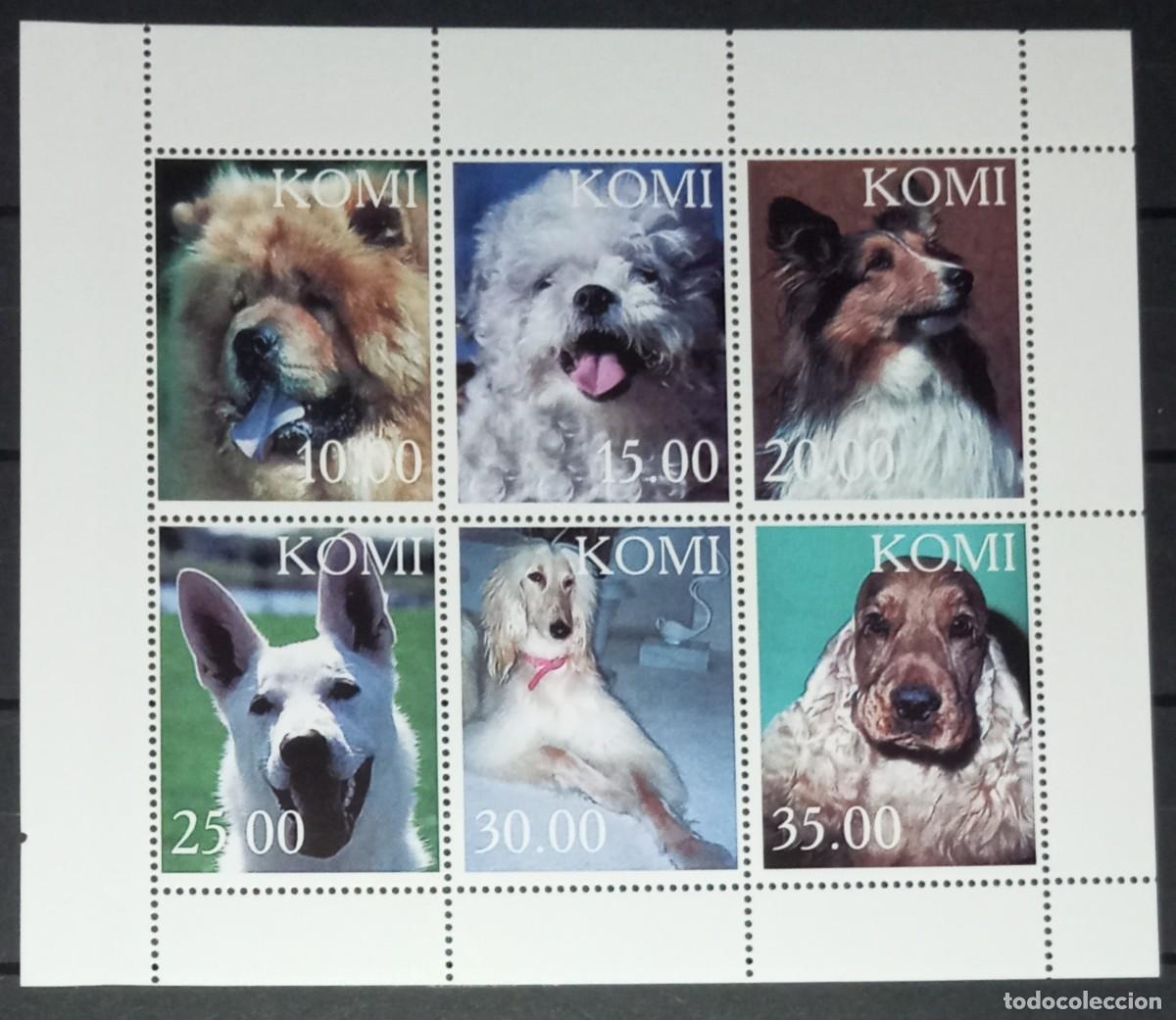 Selos: KOMI 1998 SHEET MNH DOGS CHIENS PERROS HUNDEN CANI CAES