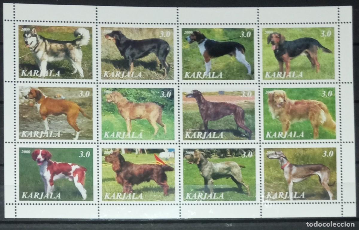 Selos: KARJALA 2000 SHEET MNH DOGS CHIENS PERROS HUNDEN CANI CAES