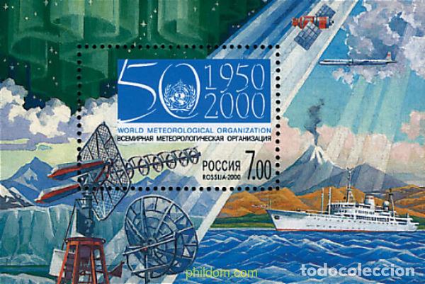 Sellos: 69488 MNH RUSIA 2000 50 ANIVERSARIO DE LA ORGANIZACION METEOROLOGICA MUNDIAL