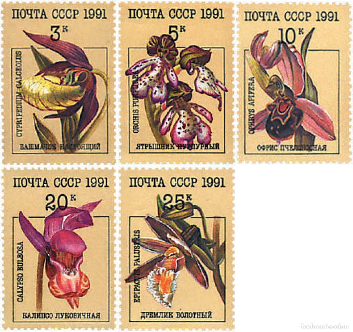 Sellos: 96181 MNH UNION SOVIETICA 1991 ORQUIDEAS
