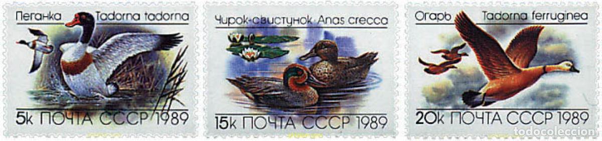 Sellos: 63535 MNH UNION SOVIETICA 1989 PATOS Y OCA