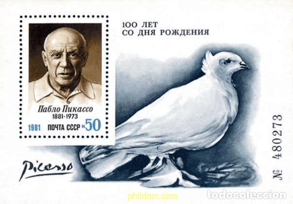 Sellos: 63452 MNH UNION SOVIETICA 1981 CENTENARIO DEL NACIMIENTO DE PICASSO