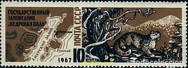 Sellos: 63152 MNH UNION SOVIETICA 1967 PANTERA DE LAS NIEVES.