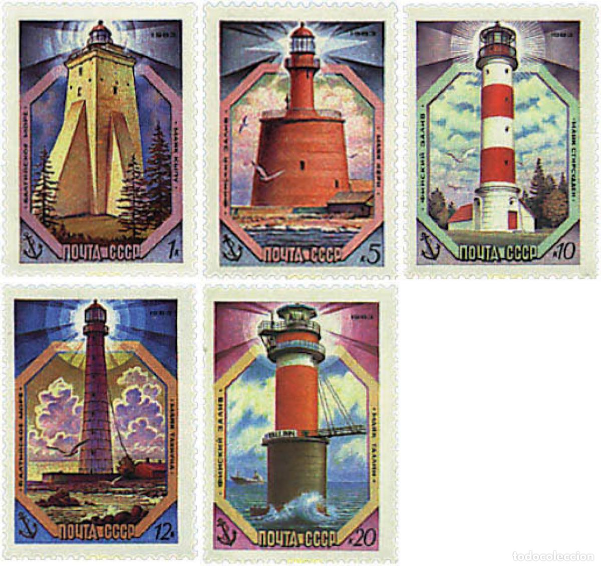 Sellos: 36002 MNH UNION SOVIETICA 1983 FAROS