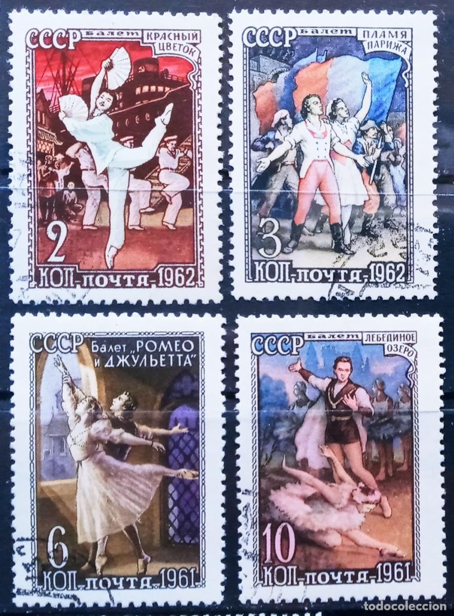 Sellos: RUSIA - IVERT 2484/87 USADOS - BAILES BALLET