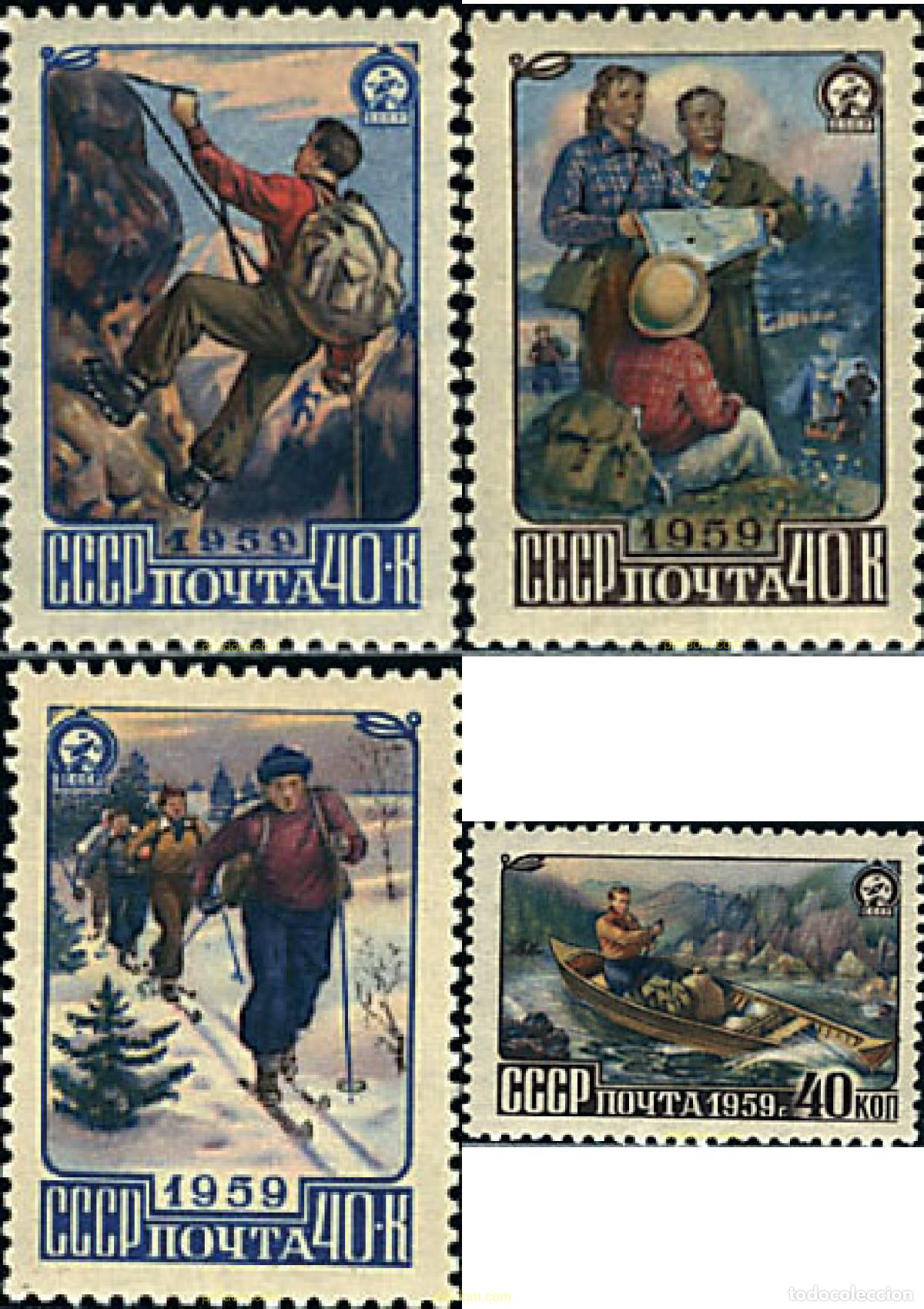 Sellos: 62952 MNH UNION SOVIETICA 1959 DEPORTES DE MONTA&Ntilde;A