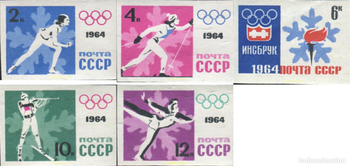 Sellos: 15413 MNH UNION SOVIETICA 1964 9 JUEGOS OLIMPICOS DE INVIERNO. INNSBRUCK 1964