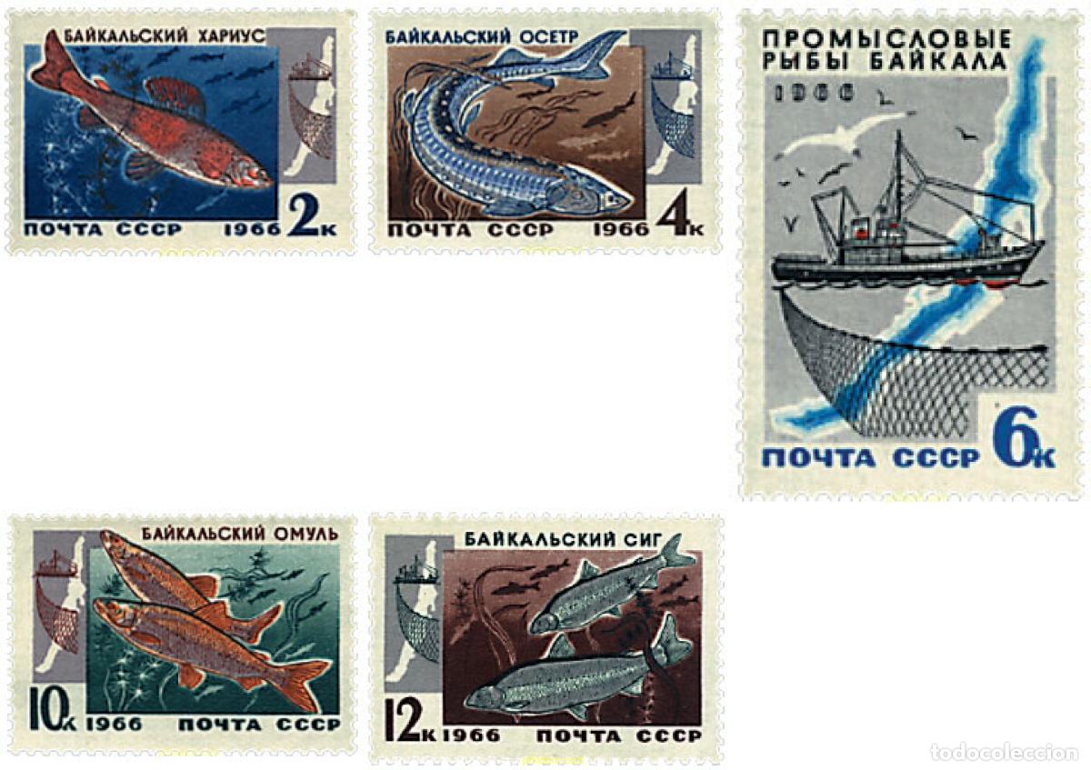 Sellos: 63126 MNH UNION SOVIETICA 1966 FAUNA DEL LAGO BAIKAL