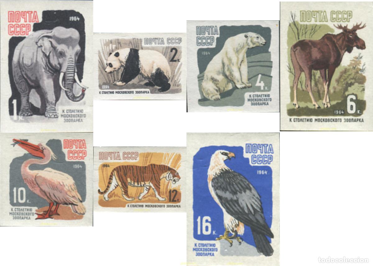 Sellos: 20760 MNH UNION SOVIETICA 1964 CENTENARIO DEL JARDIN ZOOLOGICO DE MOSCU