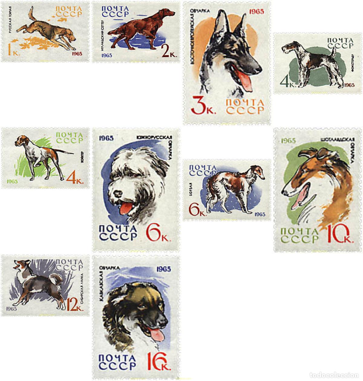 Sellos: 63093 MNH UNION SOVIETICA 1965 PERROS DE RAZA